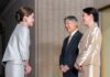 Queen Suthida meets Japan’s Emperor Naruhito and Empress Masako
