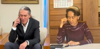 Myanmar’s detained leader Aung San Suu Kyi traded health concerns with her son in their first call in 5 years