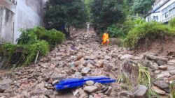 Flash floods send rocks and mud through Phuket's Patong