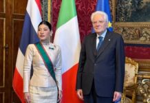 Italian president awards Princess Sirivannavari highest Order of Merit