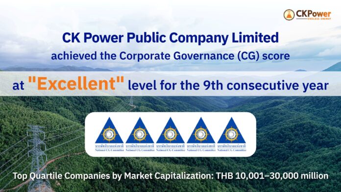 CKPower Achieves 5-Star Excellent CGR Rating