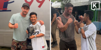 Chris Hemsworth welcomes Thai boxing star Rodtang to Extraction 3 set Chris Hemsworth welcomes Thai boxing star Rodtang to Extraction 3 set