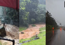 Heavy rain triggers flood warnings in Krabi as power poles fall Heavy rain triggers flood warnings in Krabi as power poles fall
