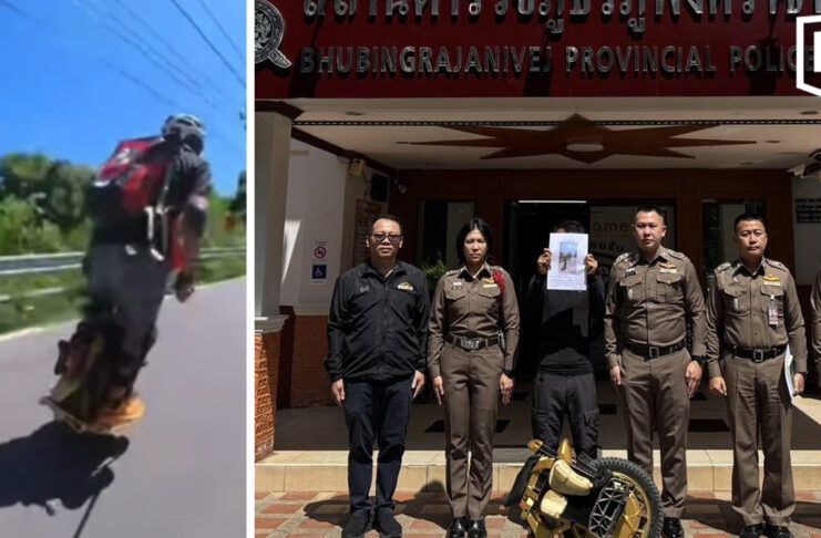 Police arrest electric unicycle rider filmed speeding down Doi Suthep Police arrest electric unicycle rider filmed speeding down Doi Suthep