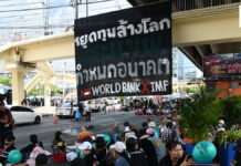 Protesters gather at Khlong Toei over IMF-World Bank meetings Protesters gather at Khlong Toei over IMF-World Bank meetings