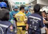 Bangkok police officer grabs knife from father holding son hostage