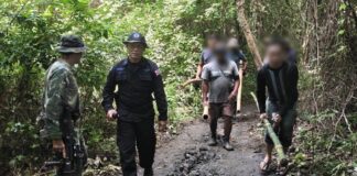 Six Cambodians arrested for illegal border crossing in Chanthaburi