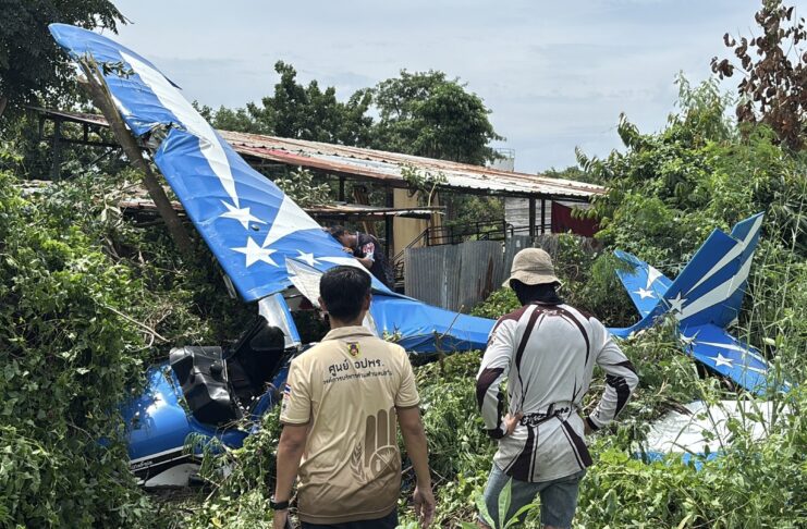 Thai-German pilot injured in small plane crash near Pattaya airfield