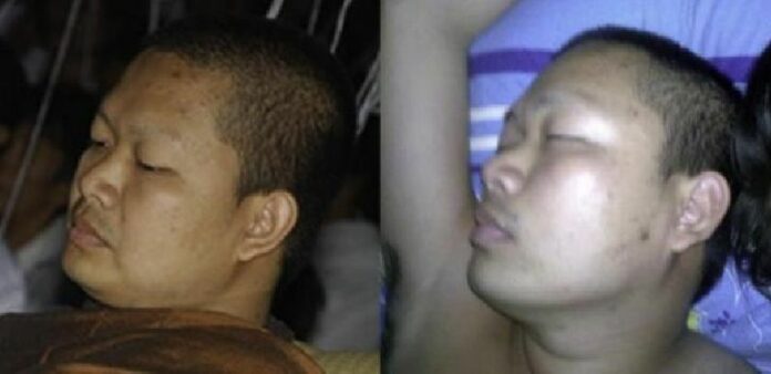 Comparison of Mr. Wirapol Sukpol's photo with the controversial image