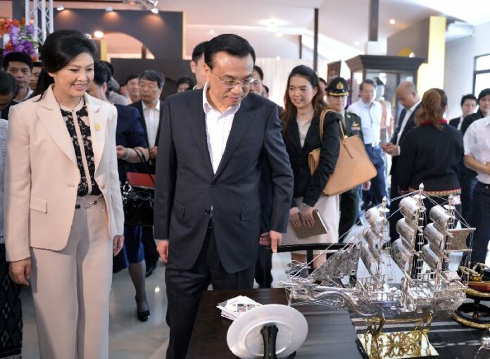 Prime Minister Yingluck Shinawatra and Premier Li Keqiang