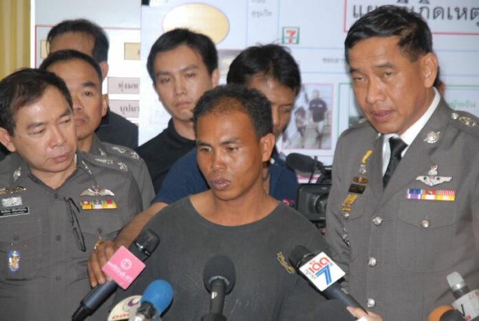 Mr. Nui, the alleged murderer of 6 year old nong Cartoon