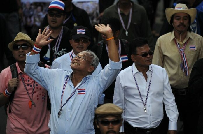 PCAD leader Suthep Thaugsuban during the demonstration on 19 December 2013