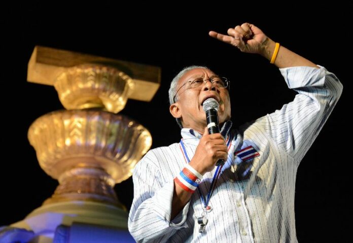 Mr. Suthep Thaugsuban, leader of the People's Committee for Absolute Democracy With the King As head of State (PCAD), 22 December 2013