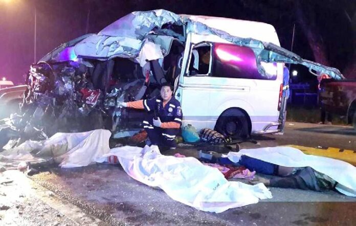 A deadly road accident in Nakhon Ratchasima province, 29 December 2013