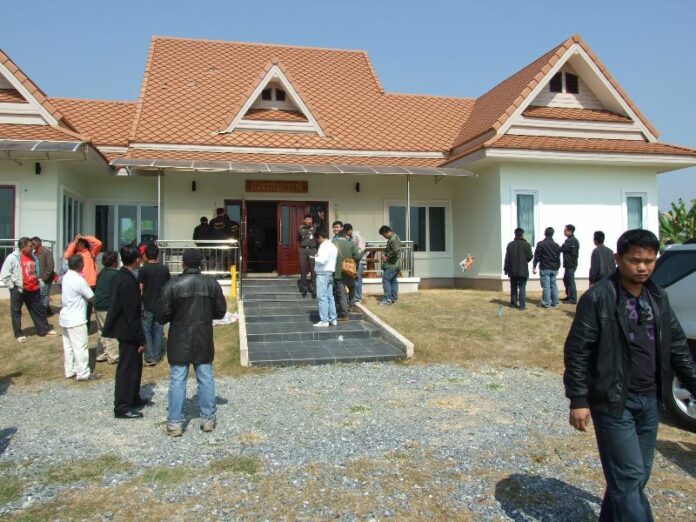 Resident of Mr. Kwanchai Praipana shortly after the shooting, 22 January 2014