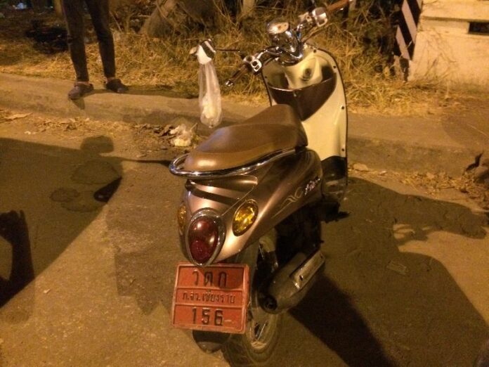 Motorcycle of the two victims