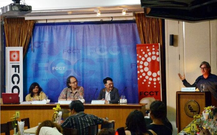 A panel discussion on press freedom hosted by The Foreign Correspondents' Club of Thailand, 30 April 2014.