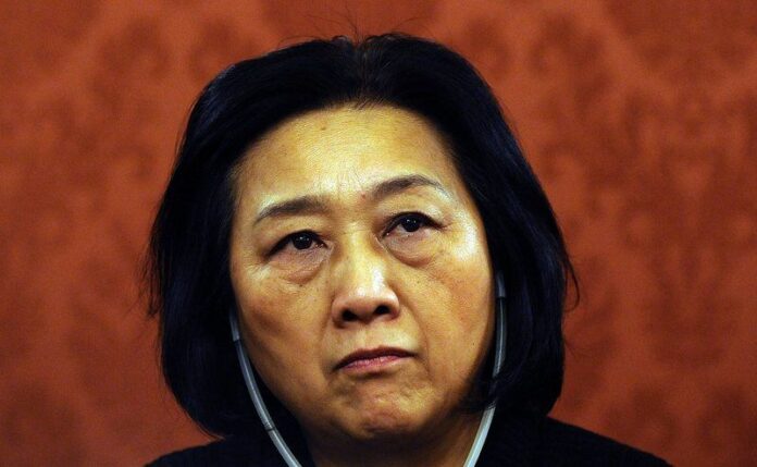 Chinese journalist Gao Yu during the public debate called "When the Revolution is not velvet" on the occasion of the twentieth anniversary of the Velvet Revolution, in Prague, Czech Republic 18 November 2009 (DPA).