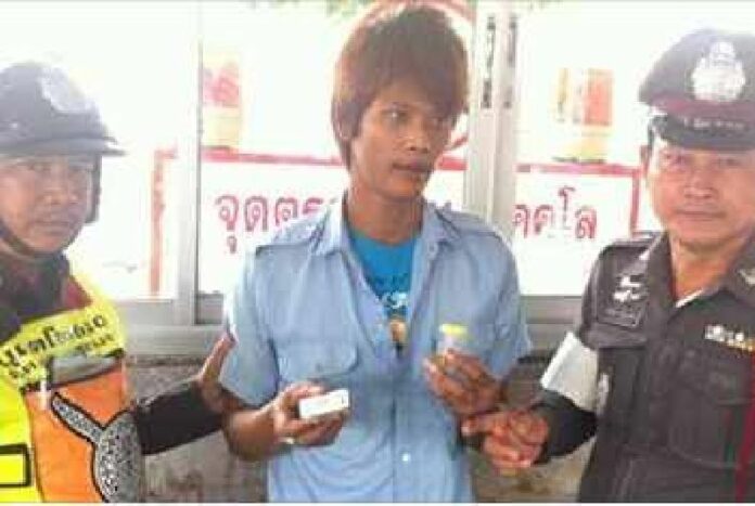 Washara Meeprom, 23, was arrested for driving a bus while high on narcotics 19 May, 2014. (Photo provided by police).