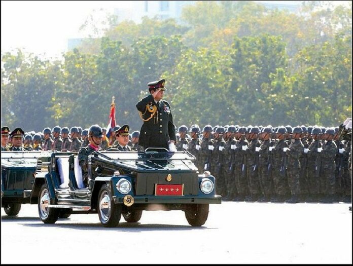Gen. Prayuth at army parade in January 2013.