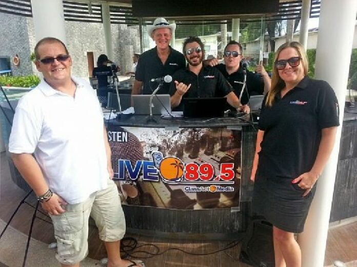 The Live 89.5 team, Phuket. (The Phuket News)