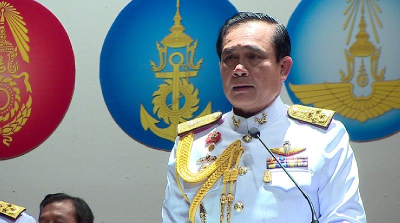 Gen. Prayuth at a press conference, 26 May 2014.