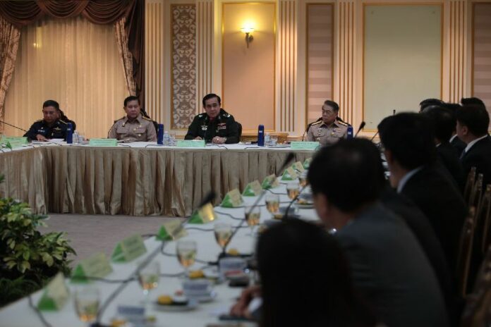 Thai military junta leader Gen. Prayuth Chan-ocha at the Government House on 2 July, 2014.<br />
