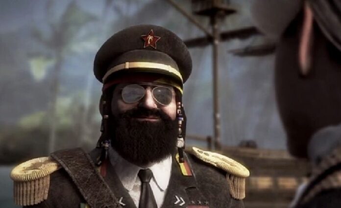 A screenshot of trailer for Tropico 5
