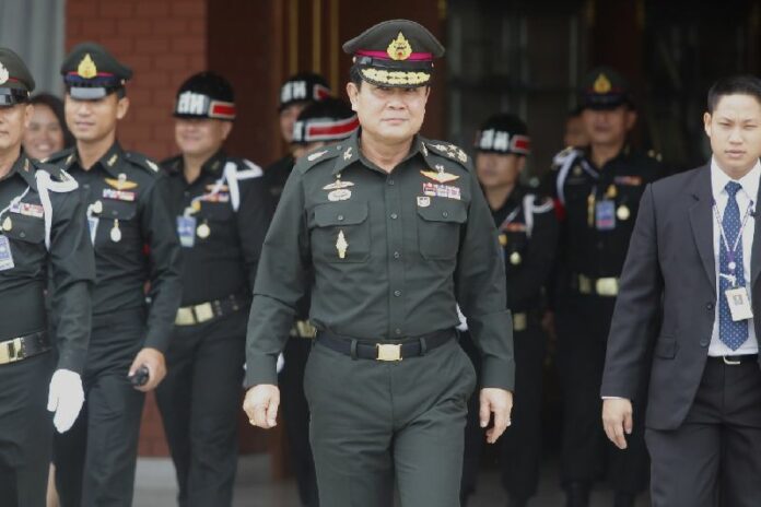 Gen. Prayuth at Chulachomklao Royal Military Academy, 5 August 2014