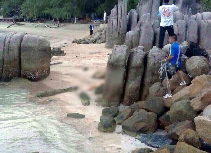 Hat Sai Ri Beach on Koh Tao, where two tourists were found brutally murdered on 15 Sept 2014.