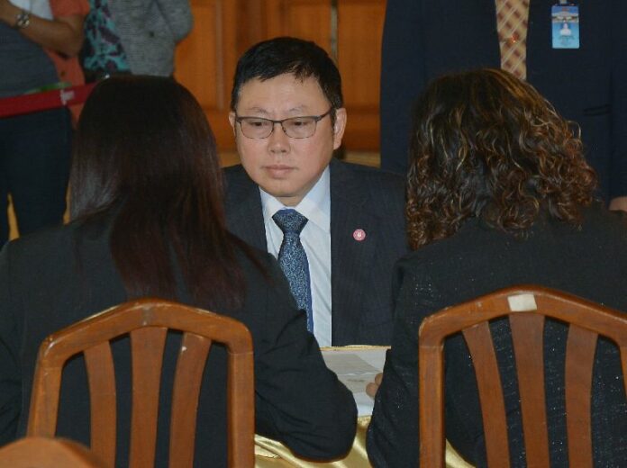 Bowornsak Uwanno, recently chosen as deputy chairman of the National Reform Council, on 10 Oct 2014.