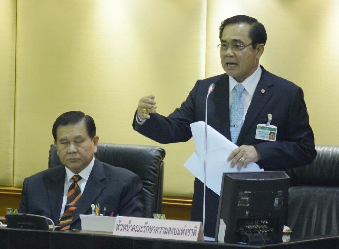 File photo of junta chairman and Prime Minister Gen. Prayuth Chan-ocha.