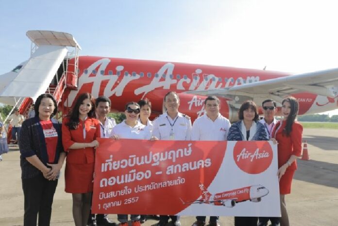 Low-cost airline Air Asia announced opening of Bangkok - Sakon Nakhon route on 1 October 2014. <br />