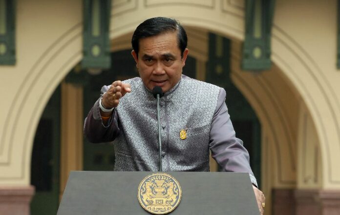 Thai PM and junta chairman Gen. Prayuth Chan-ocha at the Government House on 27 Jan 2015.<br />