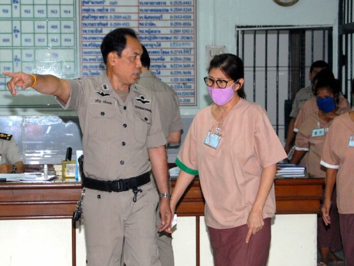 The Criminal Court sentenced Sudathip Muangnuan to two and a half years in prison for lese majeste, 2 Feb 2015.
