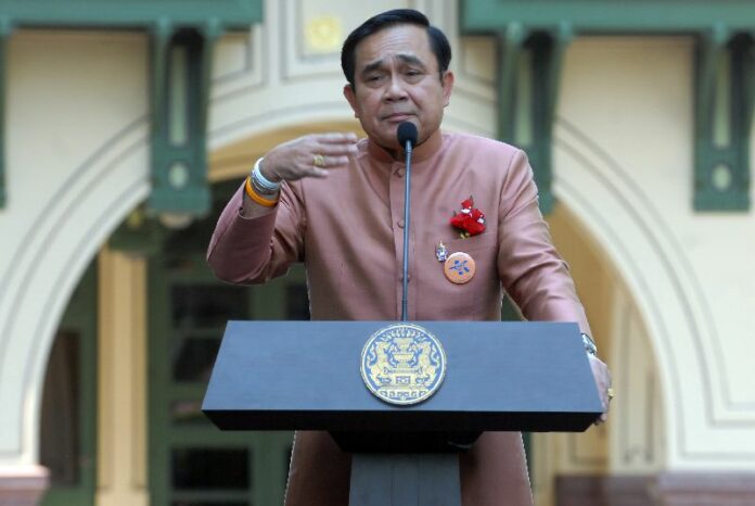 Junta chairman Gen. Prayuth Cha-ocha at the Government House on 3 Feb 2015.<br />
