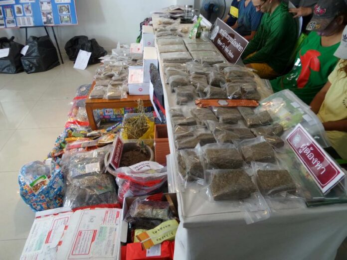 Marijuana allegedly found by police in a raid of the suspect's residence, 23 March 2015.