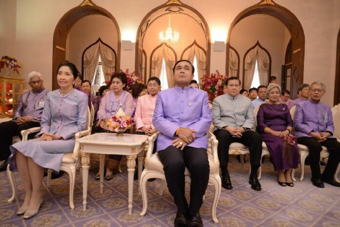 Gen. Prayuth Chan-ocha at a Songkran ceremony on 9 April 2015.
