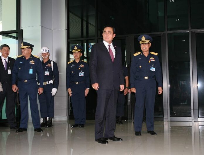 Gen. Prayuth Chan-ocha at the Air Force Base in Bangkok, 26 April 2015.<br />