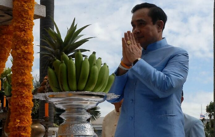 File photo of junta chairman Gen. Prayuth Chan-ocha on 9 September 2014 in Bangkok.<br />