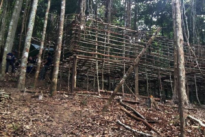 An unfinished building at a fifth suspected trafficking prison camp found in the jungle in Songkhla province on May 12, 2015.
