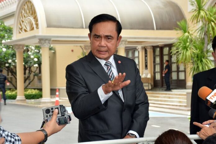 Junta chairman and Prime Minister Gen. Prayuth Chan-ocha at the Government House in Bangkok, 14 May 2015.