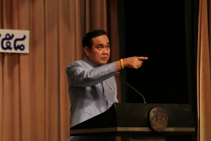 Junta chairman Gen. Prayuth Chan-ocha at the Government House in Bangkok on 4 June 2015.