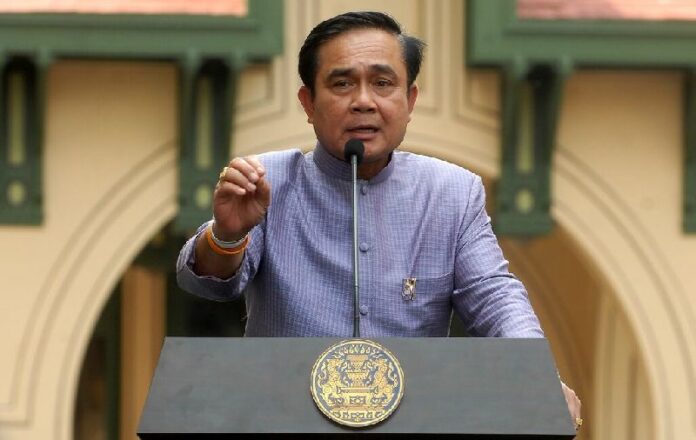 Junta chairman Gen. Prayuth Chan-ocha at the Government House on 3 March 2015. <br />