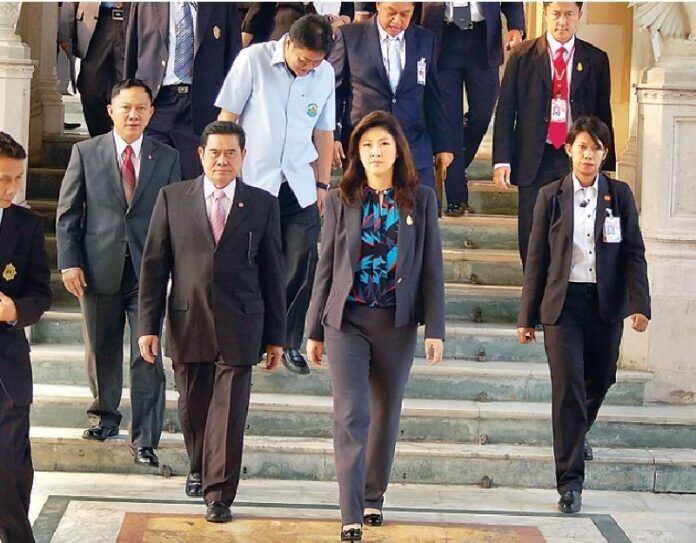 Then-Prime Minister Yingluck Shinawatra on 4 Feb 2012.