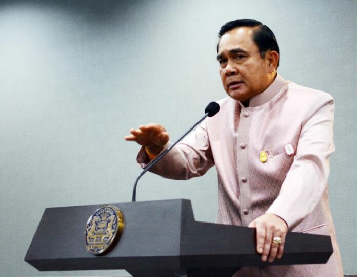 Thai junta chairman Gen. Prayuth Chan-ocha at the Government House on 16 June 2015.