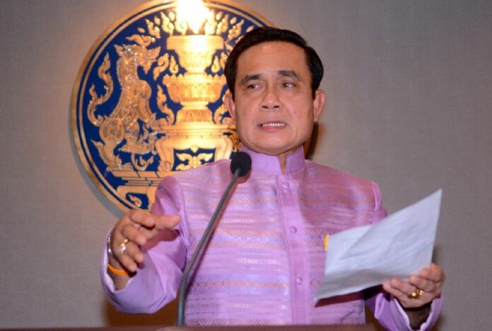 Gen. Prayuth Chan-ocha at the Government House in Bangkok on 7 July 2015.