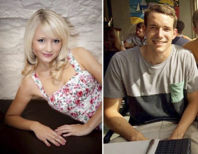 An undated composite photo made available by Britain's Foreign and Commonwealth Office on 17 September 2014 shows Britons Hannah Witheridge (L) and David Miller (R), who were found murdered on the island of Koh Tao in Thailand on 15 September 2014. EPA<br />