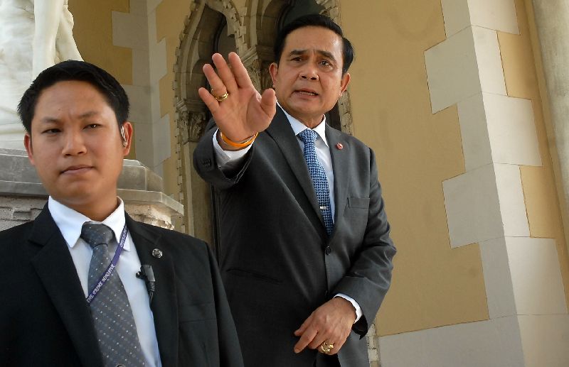 Gen. Prayuth Chan-ocha at the Government House, 15 July 2015.