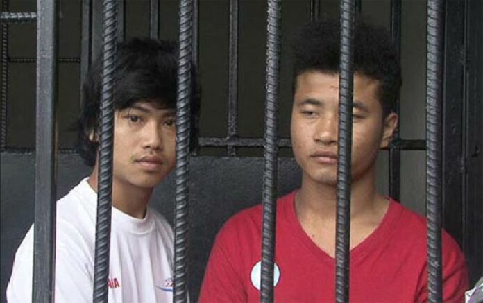 Zaw Lin, left, and Wai Phyo, right, in a file photo courtesy Migrant Worker Rights Network.